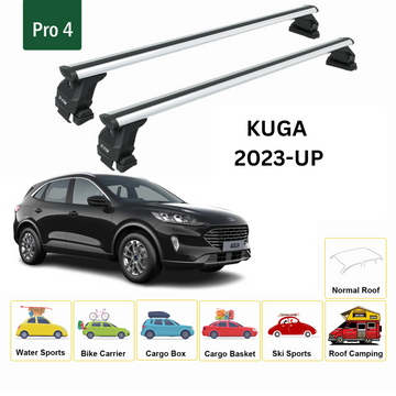 For Ford Kuga (CX482) 2020-2025 Roof Rack Cross Bars Normal Roof Alu Silver - 0