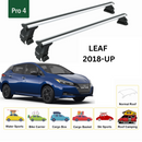 For Nissan Leaf 2018-2025 Roof Rack Cross Bars Normal Roof Alu Silver-2