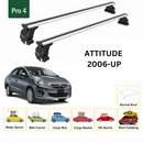 For Dodge Attitude 2006-2011 Roof Rack Cross Bars Normal Roof Alu Silver-2