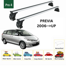 Für Toyota Previa 2006-Up Dachträger Querträger Metallhalterung Normales Dach Alu Silber-2