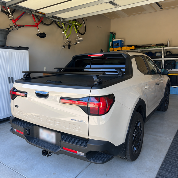 For Hyundai Santa Cruz Bed Rack Cross Bars, Silver, 3 Qty