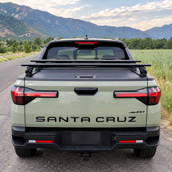 For Hyundai Santa Cruz Bed Rack Cross Bars, Silver, 3 Qty