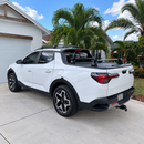 For Hyundai Santa Cruz Bed Rack + Roof Rack and 8-Piece Load Stop, Silver-8