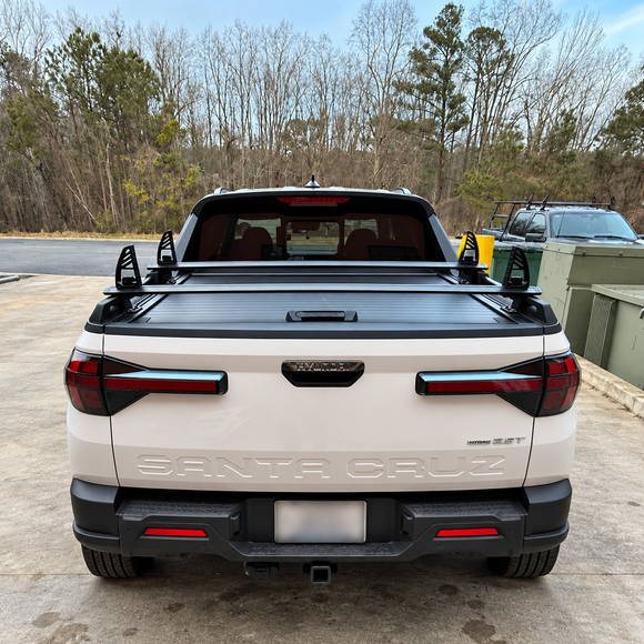 Kompatibel mit Hyundai Santa Cruz Truck Bed Rack Black Color