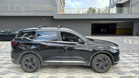 For Chery Tiggo 7 Pro 2022-2025 Aluminium Cross Bar, Roof Rack System, Flush Rail, Silver