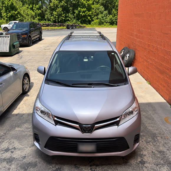 Toyota Sienna (XL30) 2011-2020 Roof Rack Cross Bars Raised Rail, Silver product image