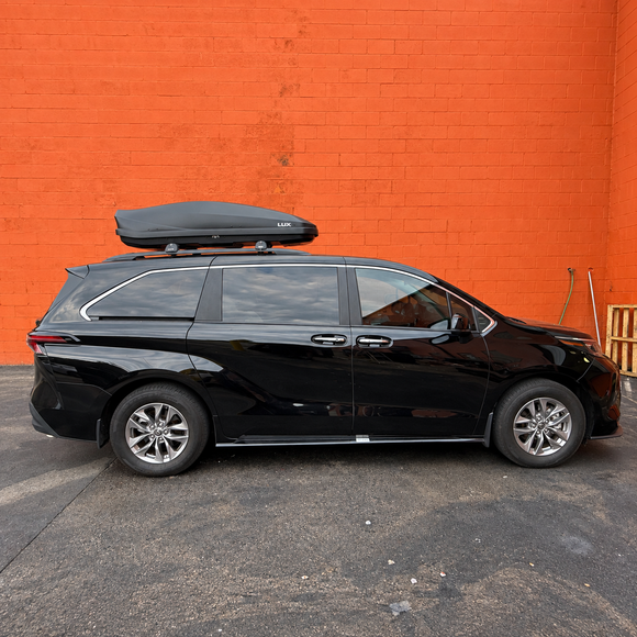 Toyota Sienna (XL40) 2021-Up Roof Rack Cross Bars Raised Rail, Black product image