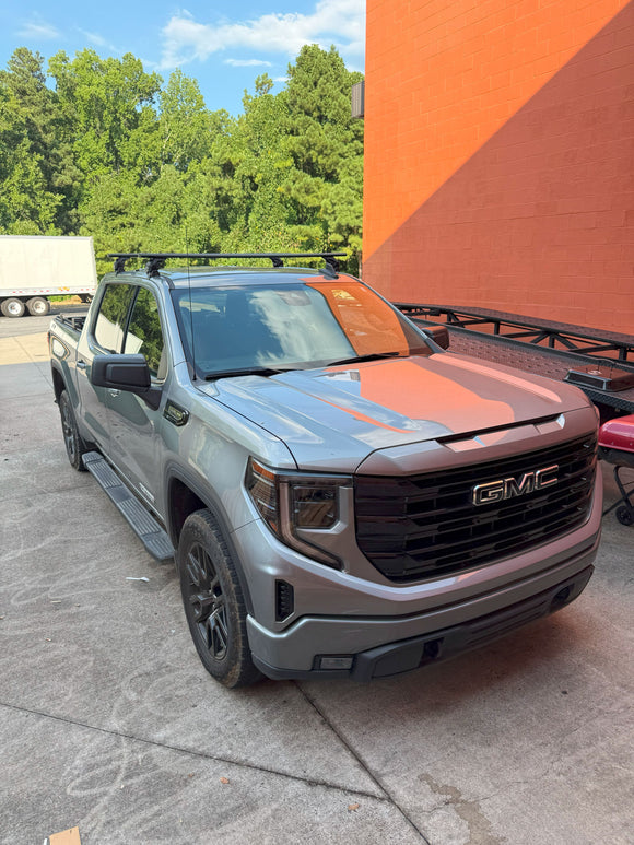 For Gmc Sierra 3500 HD Gen4 (2020-2025) Roof Rack Cross Bars Normal Roof Black