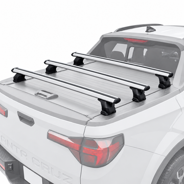 For Hyundai Santa Cruz Bed Rack Cross Bars, Silver, 3 Qty