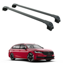 222. Kompatibel mit abschließbaren Aluminium-Dachträgern für Fahrzeuge mit Standarddach Toros Pro 2 Black-1