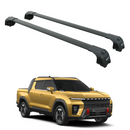 For KGM Musso EV Roof Rack System, Aluminium Cross Bar, Flush Rail, Black-1