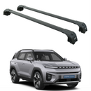 For KGM Torres EVX 2024-2025 Roof Rack System, Aluminium Cross Bar, Flush Rail, Black-1