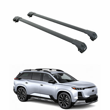 For Subaru Getaway Roof Rack Cross Bars Raised Rail Black