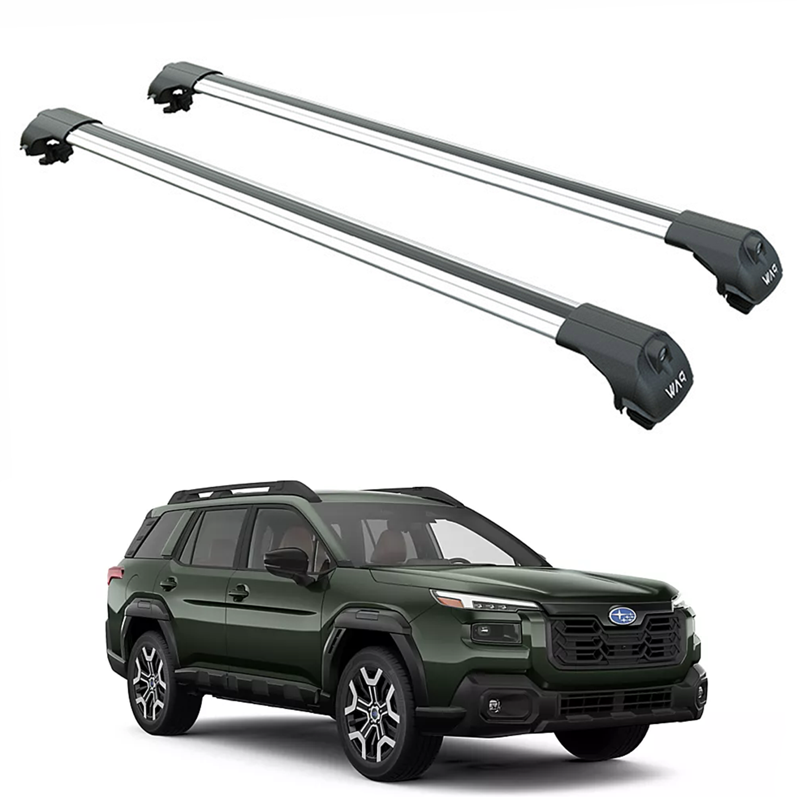 For Subaru Outback 2026- Up Roof Rack Cross Bars Raised Rail Silver