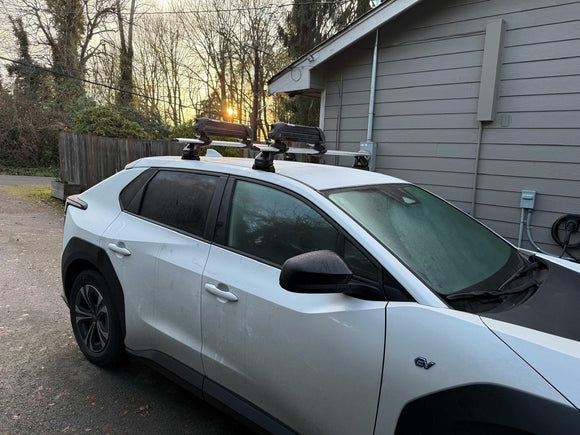 For Subaru Solterra Premium Roof Rack Cross Bars Fix Point Rail, Black