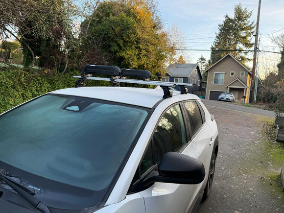 For Subaru Solterra Premium Roof Rack Cross Bars Fix Point Rail, Black