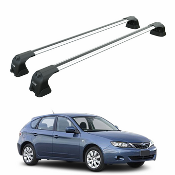 Für Subaru Impreza 2008-UP Dachträger Querstange Metallhalterung Fixpunkt Alu Silber