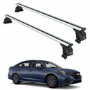 Für Subaru Impreza 2012-UP Dachträger Querstange Metallhalterung Erhöhte Schiene Alu Schwarz-1