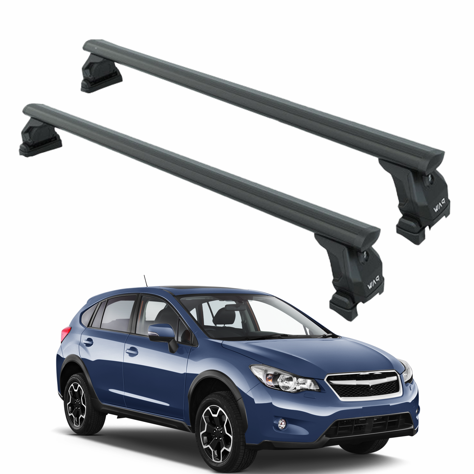 111. Kompatibel mit abschließbaren Aluminium-Dachträgern für Fahrzeuge mit Standarddach Toros Pro 1 Black