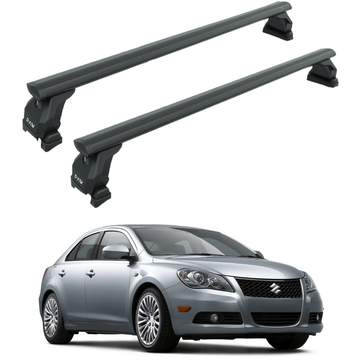 Für GMC Sierra 1500 2019-Up Dachträgersystem, Aluminium-Querstange, Metallhalterung, abschließbar, Schwarz 