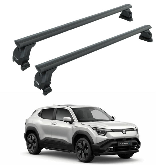 Für Toyota Rav 4 1994–2006 Dachträger, Querträger, Metallhalterung, Fixpunkt, Alu, Schwarz
