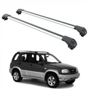 For Suzuki Grand Vitara FT 1999-2005 Roof Rack Cross Bars Raised Rail Silver-1
