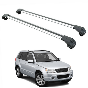 For Suzuki Grand Vitara JT 2005-2015 Roof Rack Cross Bars Flush Rail Silver