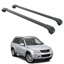 For Suzuki Grand Vitara JT 2005-2015 Roof Rack Cross Bars Flush Rail Black-1