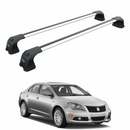 For Suzuki Kizashi 2010-2013 Roof Rack Cross Bars Fix Point Alu Silver-1