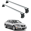 For Suzuki Kizashi Roof Rack Cross Bars Fix Point Silver 2010-2013-1
