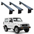 Für Suzuki Jimny 3 ab Baujahr 2019, Dachträgersystem, Träger, Querträger, Aluminium, abschließbar, hochwertige Metallhalterung mit Regenrinnen, Schwarz-1