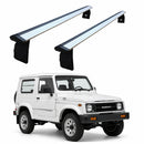 For Suzuki Samurai Roof Rack Cross Bars – T-Slot Aluminum, Rain Gutter Mount, No Drill | Silver-1