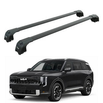 For Kia Telluride 2026-Up Roof Rack Cross Bars Flush Rail, Black