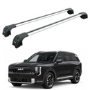 Für Kia Telluride 2020-Up Dachträgersystem, Aluminium-Querstange, Metallhalterung, abschließbar, Silber-1