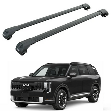 For Kia Telluride 2026-Up Roof Rack Cross Bars Raised Rail, Black