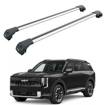 For Kia Telluride 2026-Up Roof Rack Cross Bars Raised Rail, Silver