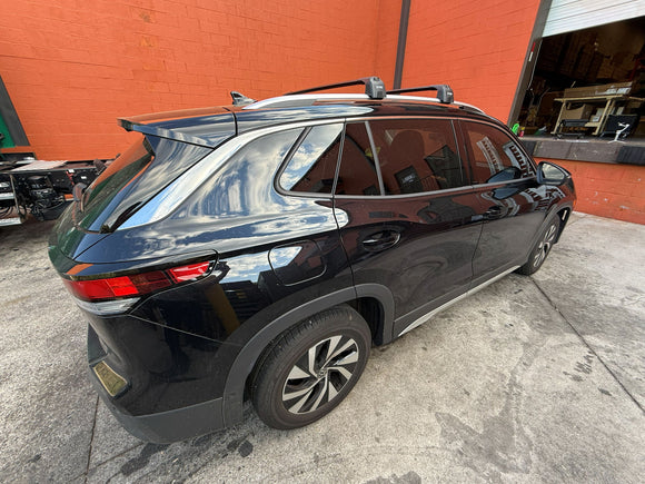 For Volkswagen Tiguan (2024-2026) Roof Rack Cross Bar Raised Rails, Black