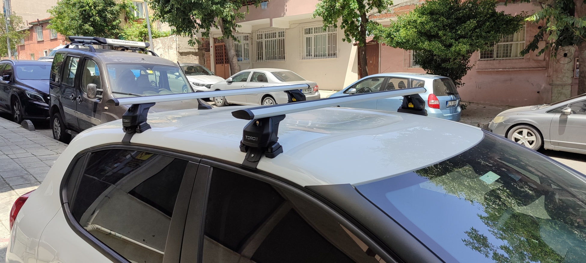 For Hyundai Santa Cruz 2017-2025 Roof Rack Cross Bars Normal Roof Alu Silver