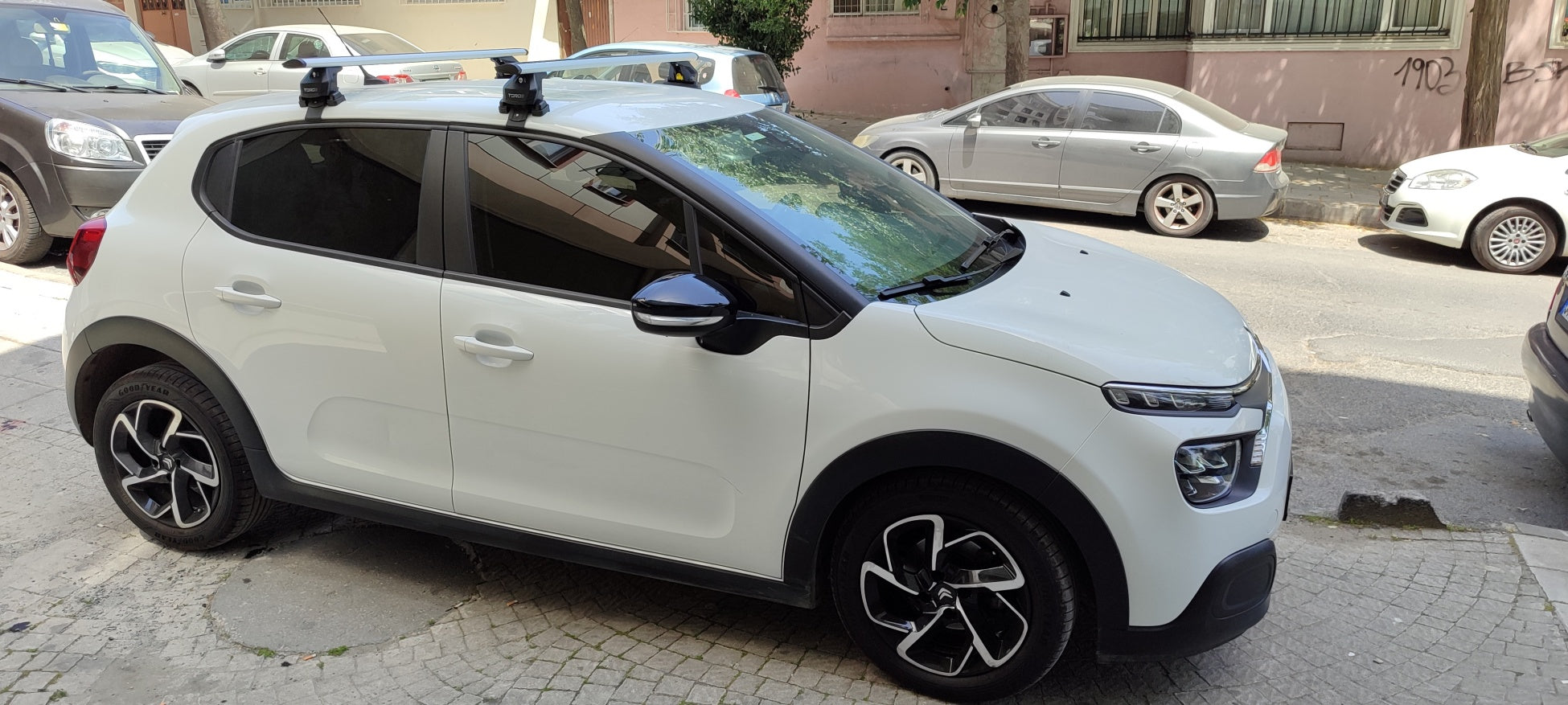 For Hyundai Santa Cruz 2017-2025 Roof Rack Cross Bars Normal Roof Alu Silver