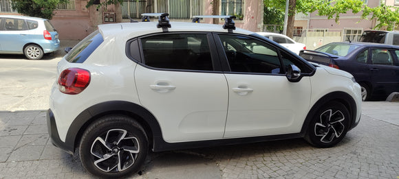 For Kia Rio Sedan 2017-2025 Roof Rack Cross Bars Normal Roof Alu Black