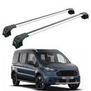 For Ford Tourneo Connect (2013-2023) Roof Rack Cross Bars Flush Rail, Silver-1