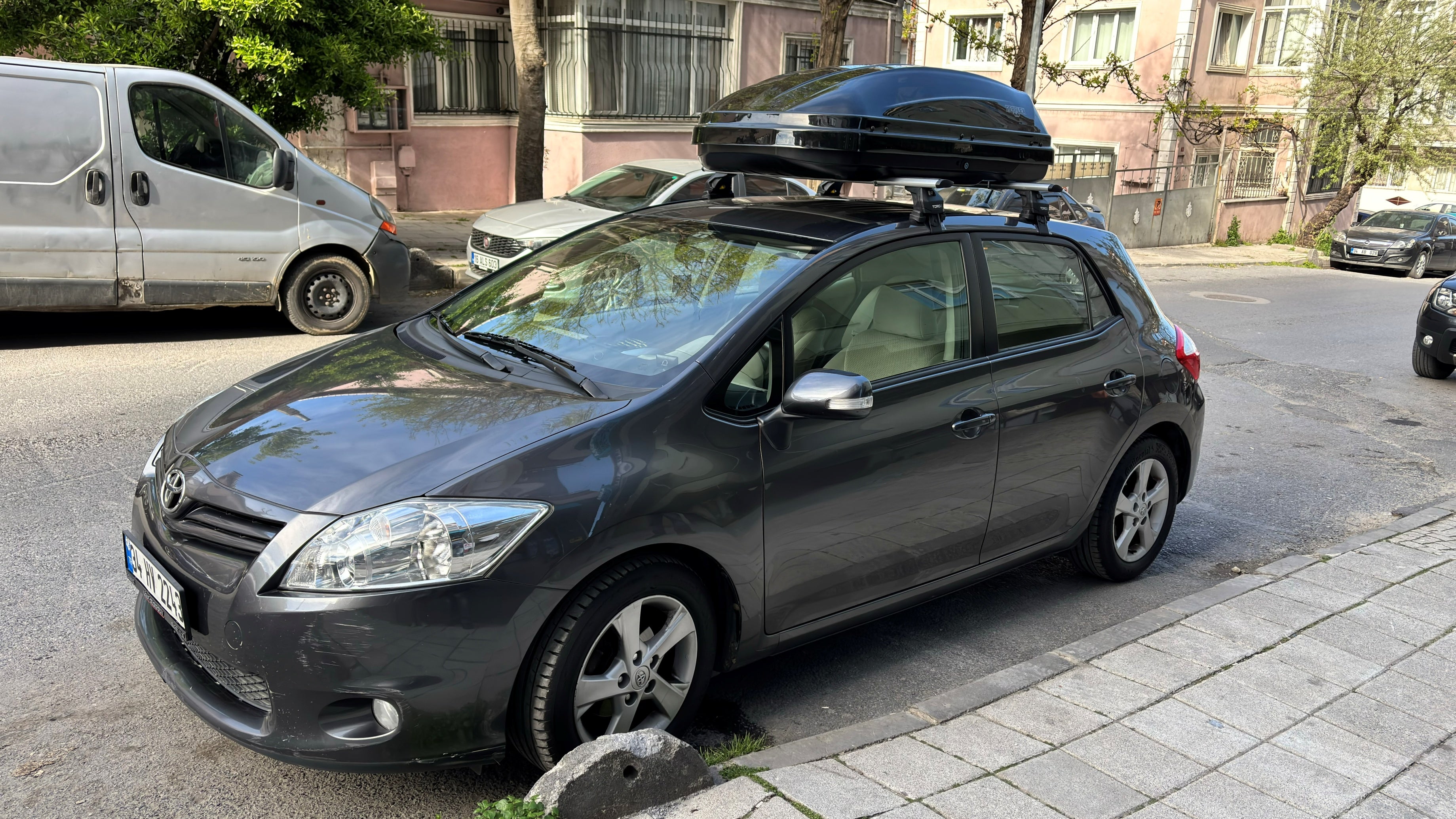 dachzelt toyota auris Für Toyota Auris 2007–13 Dachträger, Querträger, Metallhalterung, normales Dach, Alu, Schwarz