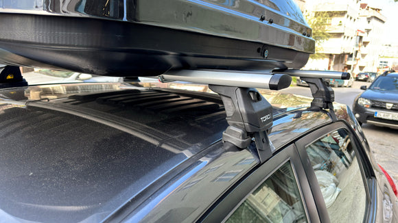 For Toyota Auris 2007-2013 Roof Rack Cross Bars Normal Roof Alu Silver