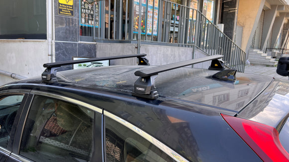 Roof Rack Cross Bars Compatible with 2012-2024 Honda CR-V Without Roof Rails Silver