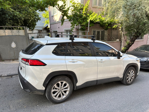 444. Kompatibel mit abschließbaren Aluminium-Dachträgern für Fahrzeuge mit Standarddach Toros Pro 4 Black