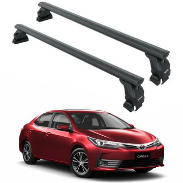 For Toyota Corolla Sedan (2013-2018) Roof Rack Cross Bars Normal Roof, Black