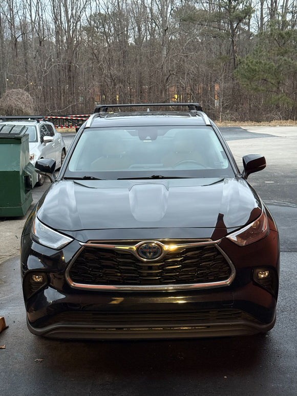 For Toyota Highlander 2020-2025 Roof Rack Cross Bars Flush Rail, Silver