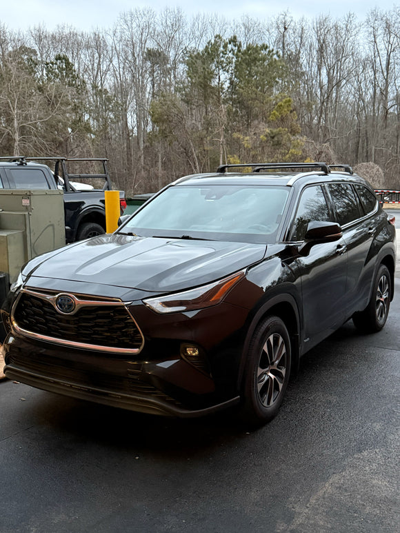 For Toyota Highlander 2020-2025 Roof Rack Cross Bars Flush Rail, Silver