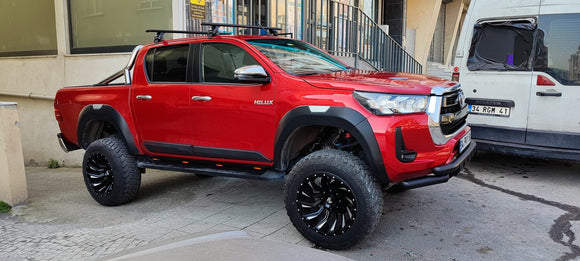 For Toyota Hilux Mk9 2021-2025 Normal Roof Rack Cross Bars Special Series Silver