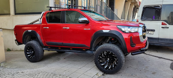 For Toyota Hilux Mk9 2021-2025 Normal Roof Rack Cross Bars Special Series Silver